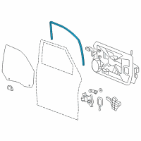 OEM 2018 Ram 1500 Seal-Glass Run Diagram - 55112367AI