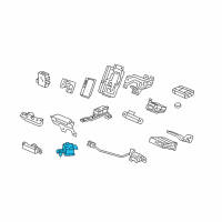 OEM Acura TL Roof Unit, Rear Smart Diagram - 38360-TK4-A01