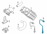 OEM 2022 Kia Carnival Sensor Assembly-Oxygen Diagram - 392103NFD0