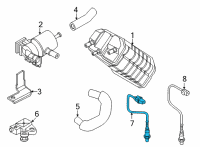 OEM 2022 Kia Carnival Sensor Assembly-Oxygen Diagram - 392103NFA0