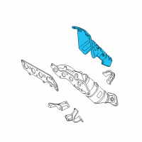 OEM 2010 Ford Focus Heat Shield Diagram - 6S4Z-5E258-A