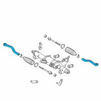 OEM 2010 Lexus IS250 End, Tie Rod, NO.2 Diagram - 45464-30060