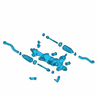 OEM 2010 Lexus GS460 Power Steering Gear Rack Diagram - 44200-30620