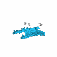 OEM 1998 Ford F-250 Transmission Crossmember Diagram - XL3Z-6A023-BA