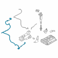 OEM BMW 750Li Cable Set, Electric. Machines, Electronics Diagram - 12-51-4-587-743