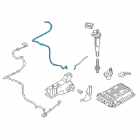 OEM 2011 BMW 750i Electrical-System Cable Diagram - 12-42-7-599-815