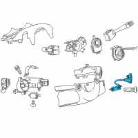 OEM Chevrolet Equinox Theft Deterrent Module Assembly Diagram - 13523275