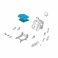 OEM 2003 Nissan 350Z Cushion Assembly - Front Seat Diagram - 87350-CD045