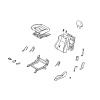 OEM 2004 Nissan 350Z Pad-Front Seat Cushion Diagram - 87361-CD000