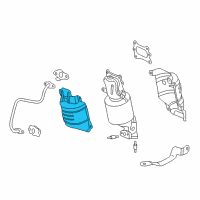 OEM 2013 Acura RDX Cover B, Front Primary Converter Diagram - 18121-R70-A00