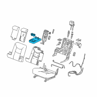 OEM Cadillac Armrest Assembly Diagram - 84694656