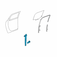 OEM Buick Enclave Window Regulator Diagram - 22867699