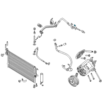 OEM Ford Escape AC Tube O-Ring Diagram - 1W1Z-19E889-P