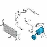 OEM 2014 Ford Escape Compressor Assembly Diagram - CV6Z-19703-AJ