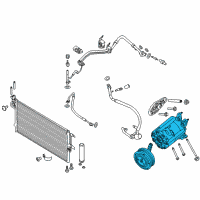 OEM Lincoln MKC Compressor Assembly Diagram - CV6Z-19703-AJ