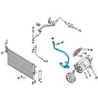 OEM 2015 Lincoln MKC AC Hose Diagram - EJ7Z-19D742-A