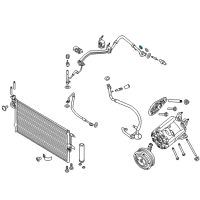 OEM 2016 Ford Escape AC Tube O-Ring Diagram - CV6Z-19E889-D