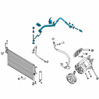 OEM 2013 Ford Escape Evaporator Tube Diagram - CV6Z-19A834-D