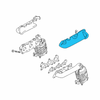 OEM 2004 Chevrolet Tracker Cover, Exhaust Manf Left (On Esn) Diagram - 91176146