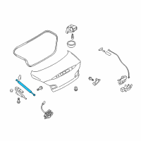 OEM 2015 Infiniti Q40 Stay Assembly - Trunk Lid Diagram - 84430-JK01C