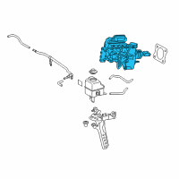 OEM 2016 Toyota Avalon Brake Booster Diagram - 47050-41030