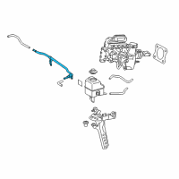 OEM 2016 Toyota Avalon Tube Assembly Diagram - 44551-06030