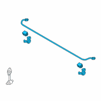 OEM Hyundai Kona Electric Bar Assembly-Rear Stabilizer Diagram - 55510-G4AB0