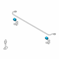 OEM 2021 Kia Niro EV Bush-Stabilizer Bar Diagram - 555133N300