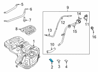 OEM Kia Sorento PAD-FUEL TANK Diagram - 31132P2000