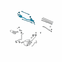 OEM Honda Link, FR. Wiper Diagram - 76530-SLN-A01