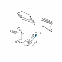 OEM Honda Fit Cap Unit, Mouth Diagram - 76802-SAA-004