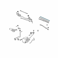 OEM Acura TSX Rubber, Blade (600MM) Diagram - 76622-SLN-A12