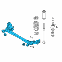 OEM 2020 Hyundai Accent TORSION AXLE COMPLETE Diagram - 55100-H9500