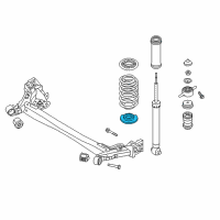 OEM Kia Rio INSULATOR-STRUT Diagram - 55311H5000