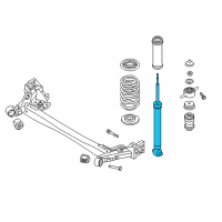 OEM 2022 Hyundai Accent Rear Shock Absorber Assembly Diagram - 55310-H9020