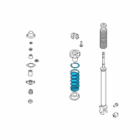 OEM Infiniti Q45 Rear Suspension Spring Diagram - 55020-AR012