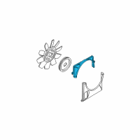 OEM Mercury Upper Shroud Diagram - 4L2Z-8146-BA