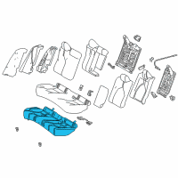 OEM 2022 Toyota Camry Seat Cushion Pad Diagram - 71503-06240