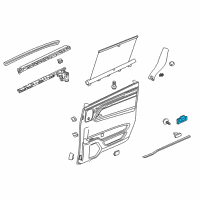 OEM 2022 Honda Odyssey Switch Assembly, Rear Power Window Diagram - 35770-THR-A12