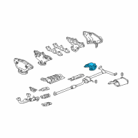 OEM Acura CL Plate, Muffler Baffle Diagram - 74653-S3M-A00