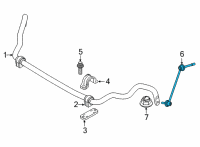 OEM 2020 BMW X7 Swing Support, Front, Left Diagram - 31-35-6-881-807