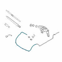 OEM 2010 Hyundai Veracruz Hose Assembly-Rear Washer Diagram - 98950-3J000