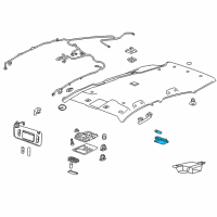 OEM 2018 Chevrolet Trax Dome Lamp Assembly Diagram - 95063926