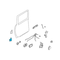 OEM 2003 Nissan Xterra Hinge Assy-Rear Door Diagram - 82420-7Z030