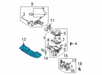 OEM Hyundai Elantra Duct Assembly-Air Diagram - 28210-AA100