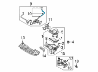 OEM Hyundai Elantra Hose Assembly-Breather Diagram - 26710-2J040