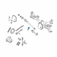 OEM 2006 Jeep Wrangler Suspension U Joint Diagram - 4137757