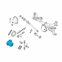 OEM Jeep Wrangler Case Kit-Differential Diagram - 68017176AA