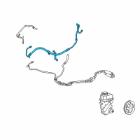OEM Saturn Vue Hose Asm-P/S Gear Inlet Diagram - 25898920