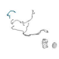 OEM 2009 Saturn Vue Pipe Asm-P/S Fluid Cooling Diagram - 25955020